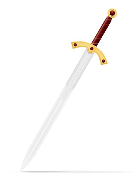 battle sword medieval stock vector illustration 494328 Vector Art at ...