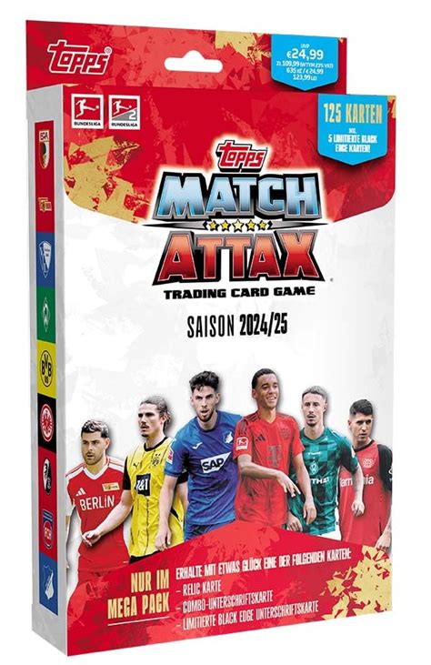 Topps Bundesliga Match Attax 24 25 Mega Pack Contains 125 | Desertcart ...