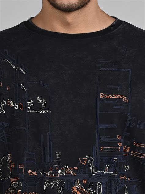 Killer Men Balck Printed Sweat Shirts – Killer Jeans