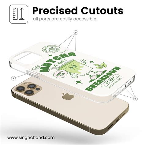 Matcha Breakdown Silicon Phone Case – SINGH & CHAND