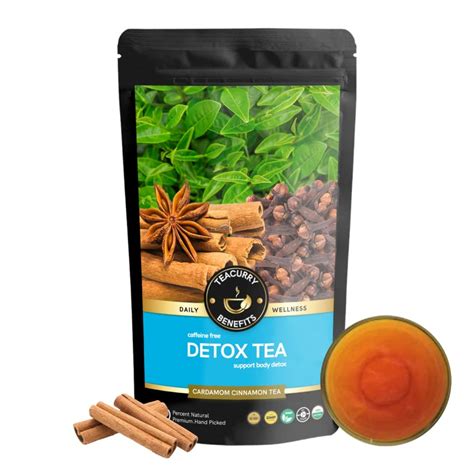 TEACURRY Detox Tea Herbal - 15 Tea Bags | Helps with Liver Detox ...