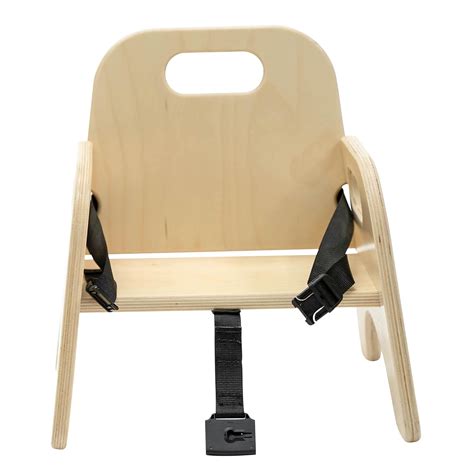 Angeles 5" Toddler Chair with Strap, Stackable Wood Seat for Daycare ...