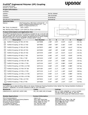 Fillable Online ProPEX Engineered Polymer (EP) Coupling Fax Email Print ...