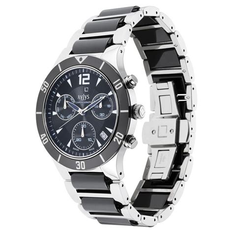 Buy Online Xylys Quartz Chronograph Black Dial Stainless Steel ...