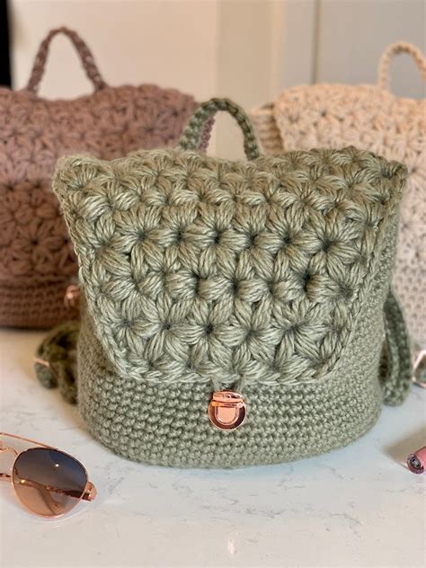 Crochet Backpack Pattern Tutorial 的图像结果