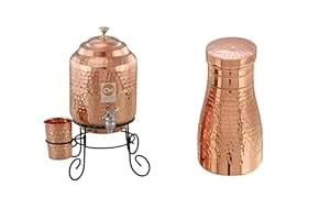 Copper-Master Water Dispenser 5 Litre with 1 Copper Glass and Metal ...