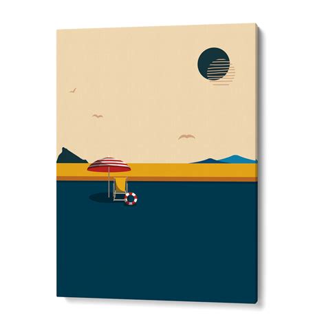 Retro Abstract Beach Wall Art, Modern Bedroom Poster – Nook At You