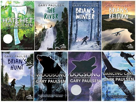The Gary Paulsen 8 Books Set - Dancing Carl; Dogsong; Hatchet; Woodsong ...