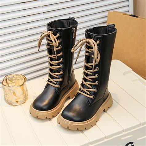 Auroural Big Girls Boots Size 1 Leather Girls Winter Boots Winter ...