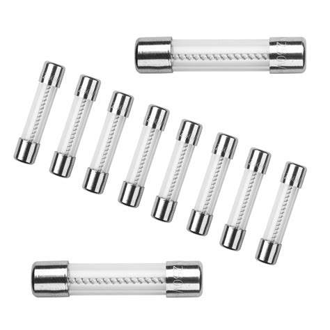 10Pcs 2.5A 250V Slow Blow Fuse Glass Tube Time-Delay Fuse 6X30mm T2.5AL250V | eBay