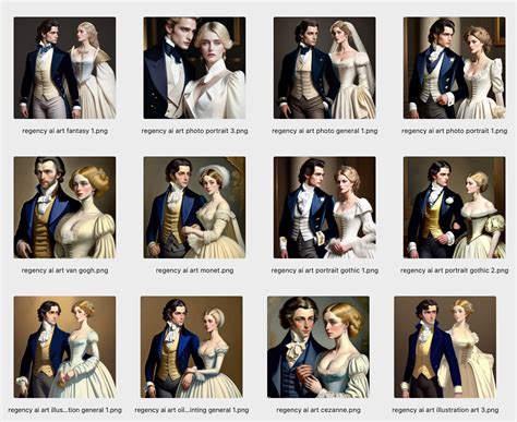 Regency AI-generated art - Noël Cades