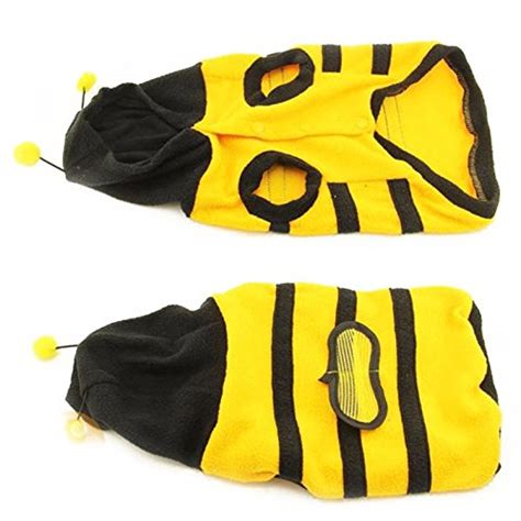 EDTara Cute Creative Bee Style Pet Velvet Coat Warm Sweater Clothes ...