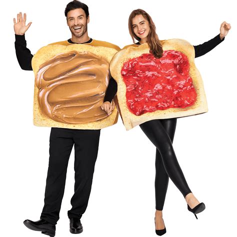 JOYIN Couple Costume for Adult, Peanut Butter and Jelly Funny Food ...