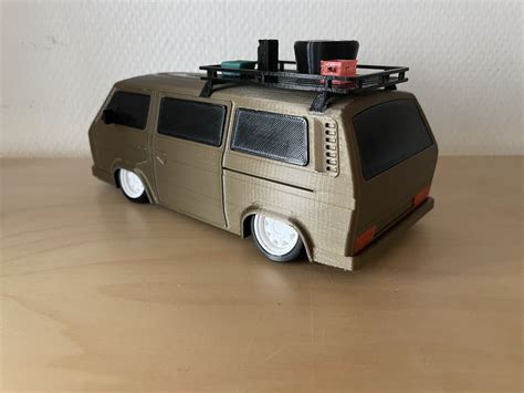 3D print VW T3 BUS (slammed, stanced wheels) • made with Ender 3 ・ Cults