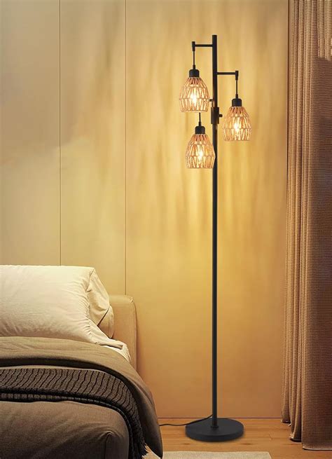 Bayou Breeze Dimmable Floor Lamp, Industrial Farmhouse Floor Lamps ...