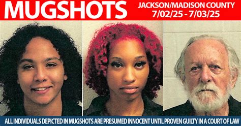 Jackson Mugshots: 07/02/2025 - 07/03/2025 - Talk-N West TN