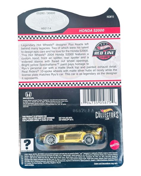 Hot Wheels RLC Exclusive Honda S2000 Ryu Asada – DiecastYard