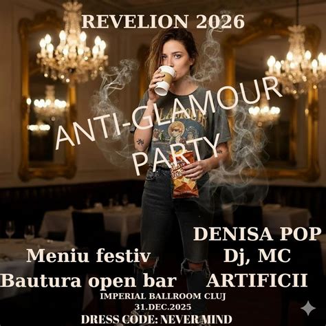 Revelion 2026. ANTI-GLAMOUR PARTY, Strada Timisului, Nr.3, Cluj-Napoca ...
