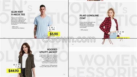 时装市场广告服装折扣网上商店销售促销活动介绍宣传视频-AE模板下载 | CG资源网