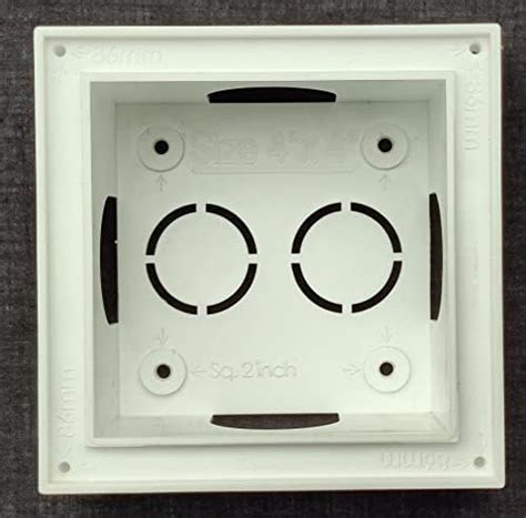 4"X4" Plastic Surface/Concealed Box, 1-2-3 module (pack of TWO ...