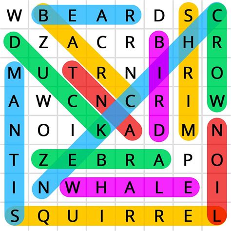Solve word search puzzle jigsaw puzzle online with 64 pieces
