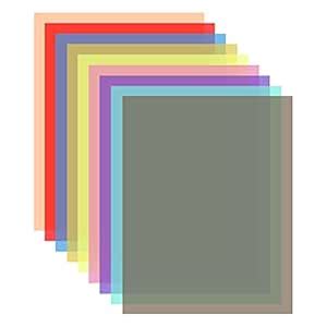 Buy 9 * 2 Colors/Set Transparent Gel Lighting Filter 30 * 21cm/ 12 * 8 ...