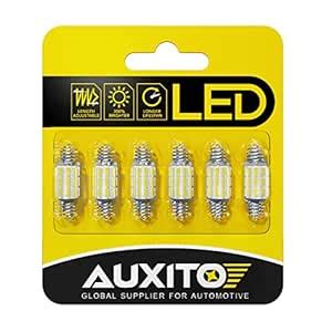AUXITO DE3175 6418 LED Bulbs 3175 6411 Bulb White 6500K 4014 Chipsets ...