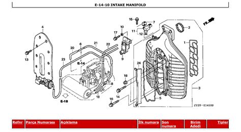 bf225a2 – Section E-14-10 INTAKE MANIFOLD parts diagram