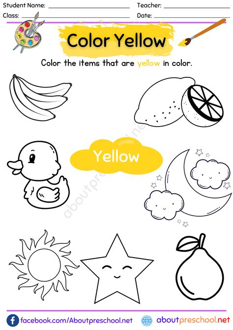 Discover Vibrant Yellow Coloring Worksheets: Unleash Your Inner Artist!