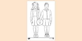 Hand holding a bucket | Colouring Sheets (teacher made)