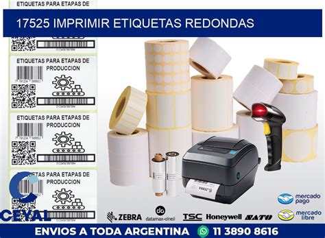 17525 IMPRIMIR ETIQUETAS REDONDAS | Impresoras Etiquetas