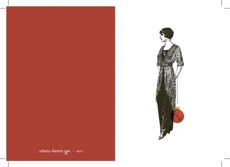 Weihnachtskarte Stilvoll · Ladylike – schoene-karten.com