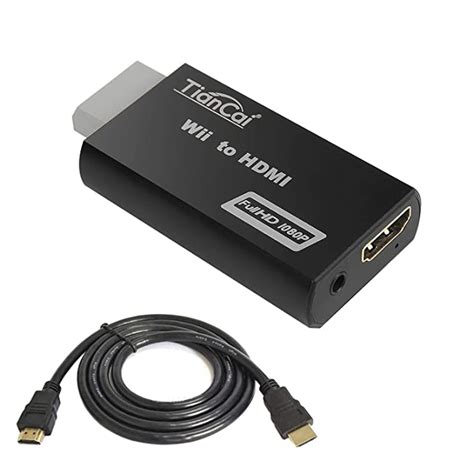 Buy Tiancai Wii to HDMI Converter 1080P, with 3.5mm Audio Jack, HDMI ...
