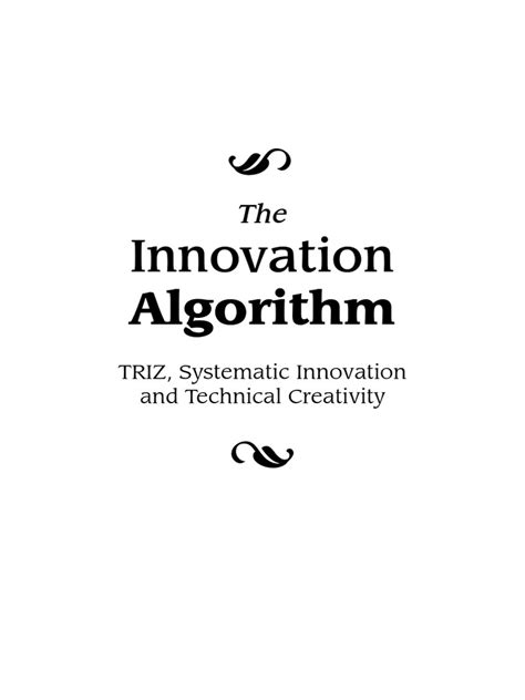 Image result for The Innovation Algorithm