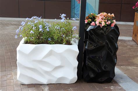 玻璃钢花盆组合商场创意组合花器户外公共区美陈花钵园林景观花箱 - 欧迪雅凡家具