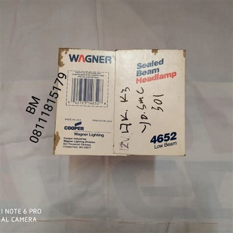 Jual Lampu Sealed Beam Model Paten Kotak Kecil 5" 12v K3 Wagner Asli ...