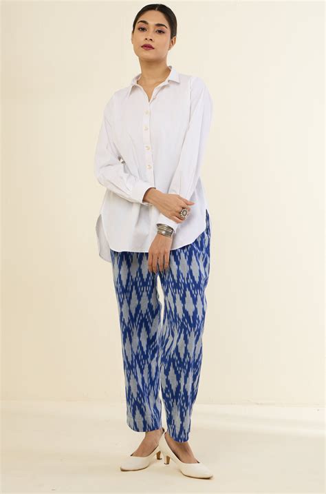 Essential White Cotton Button Down Shirt - maati crafts