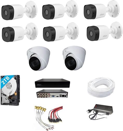 Buy DAHUA 4K Full HD 5MP Cameras Combo KIT 8CH DVR+ 6BULLET Cameras + 2 ...