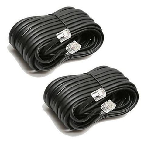 Red Champion RJ11 Telephone Line Cord Wire Patch Cable, Modular ...