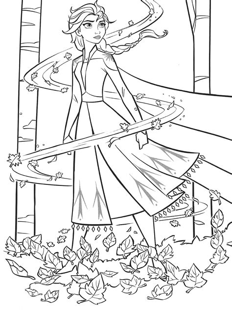 Elsa Frozen Free Coloring Pages