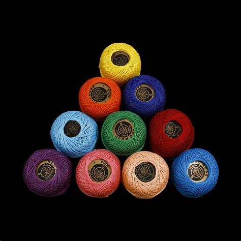 RSP Quality bit® Embroidery Material Crochet Mercer Cotton Thread Yarn ...