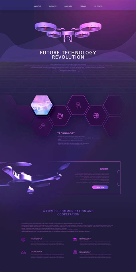 紫色科技网页背景PSD素材 - 爱图网设计图片素材下载