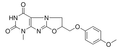 7-((4-MEO-PHENOXY)ME)-1-ME-6,7-DIHYDRO(1,3)OXAZOLO(2,3-F)PURINE-2,4(1H ...