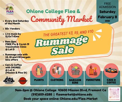 The Greatest $3, $5, and $10 Rummage Sale, Ohlone College, Fremont, 8 ...