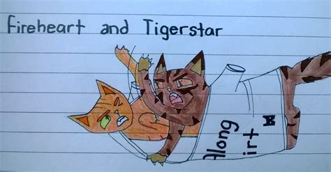 Warrior Cats Fireheart and Tigerstar's 'get along shirt' by Cat Manchor ...