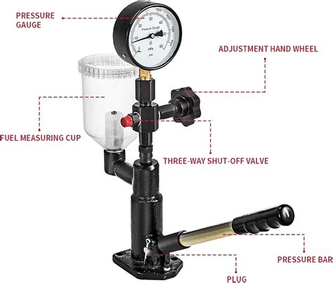 WINMAX TOOLS AUTOMOTIVE 400Bar 6000PSI Diesel Fuel Injector Tester ...