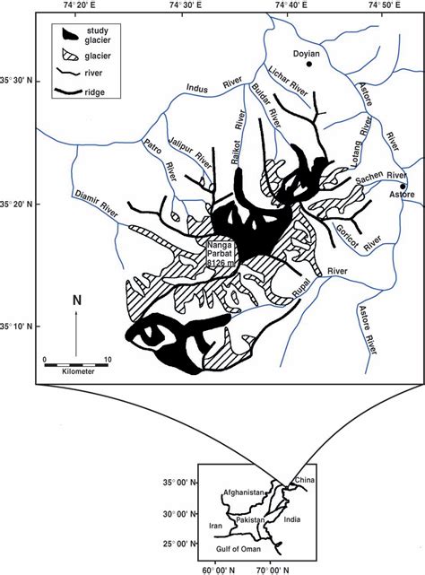 Figure 1 from Drainage, sediment transport, and denudation rates on the ...