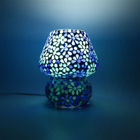 Mosaic Decorative Electric Table Lamp- Floral Pattern – Natriel