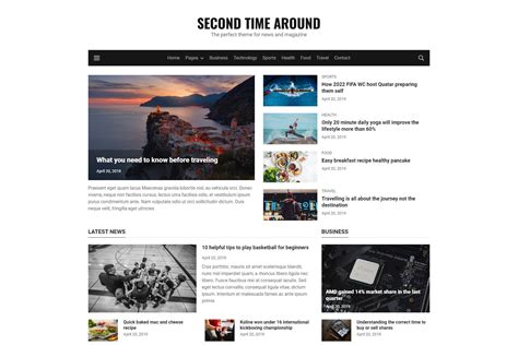 Second Time Around - HTML5 Magazine Template | Codester
