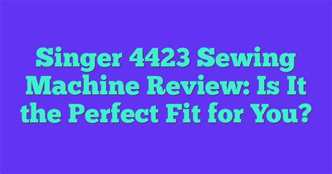 Threading My Singer Sewing Machine 4423 的图像结果